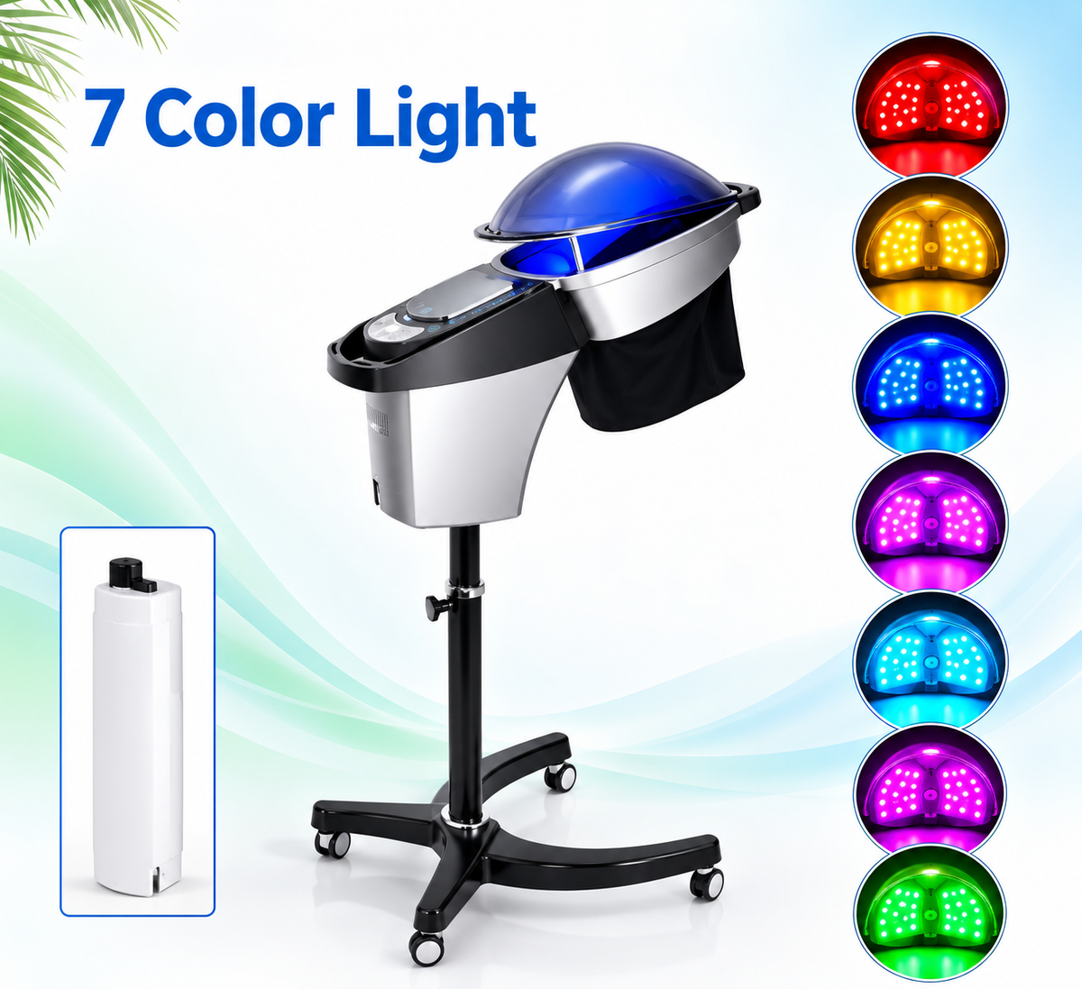 7-Color LED Hooded Hair Therapy Machine
