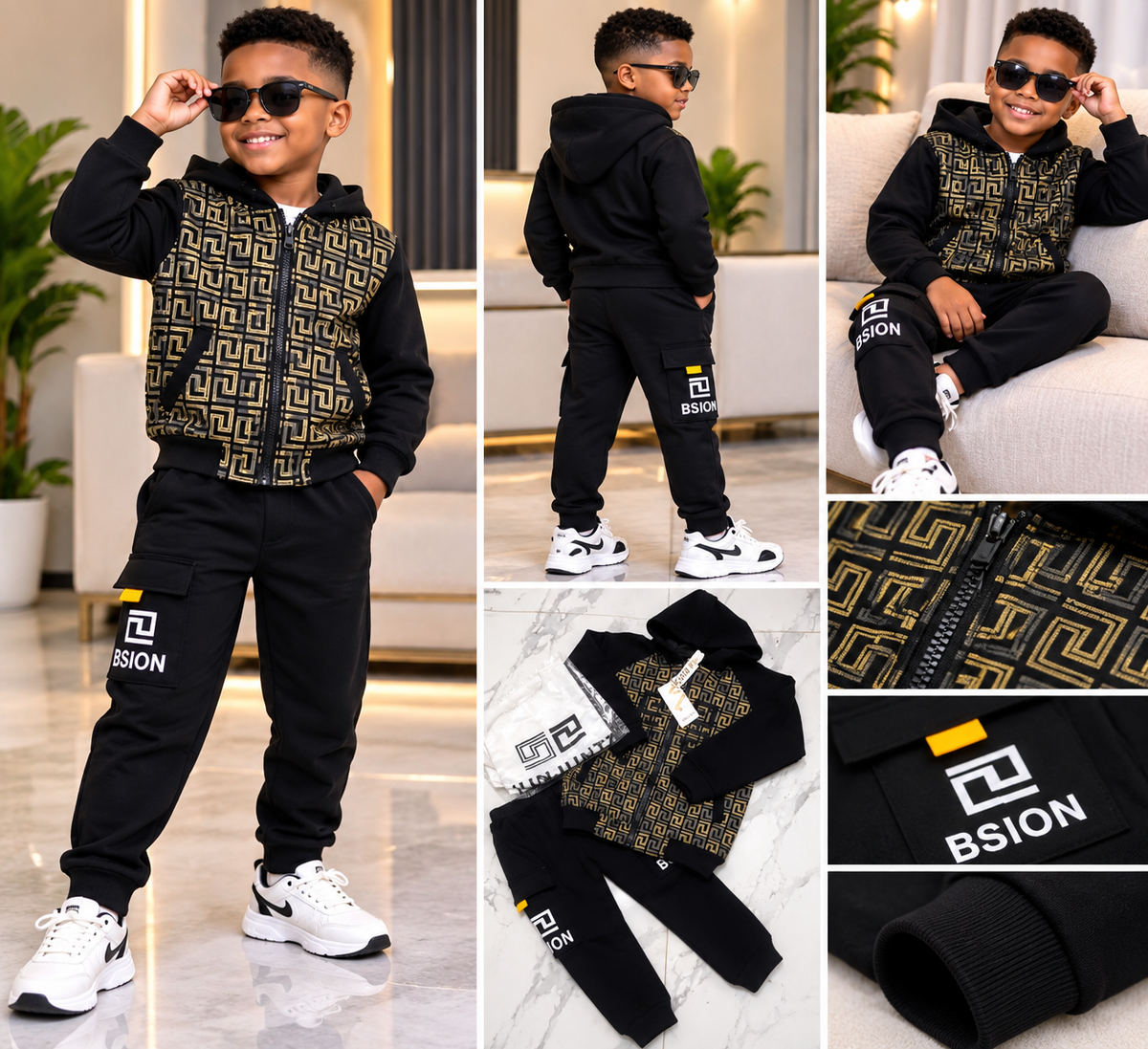 Kids 3-in-1 Joggers Set – Ages 7–9 Years