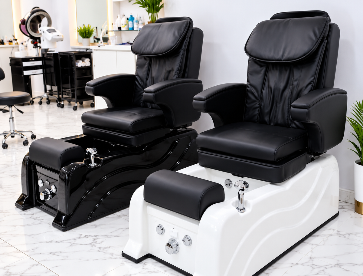 Luxury Pedicure Spa Chair with Foot Bath – Salon & Spa Chair