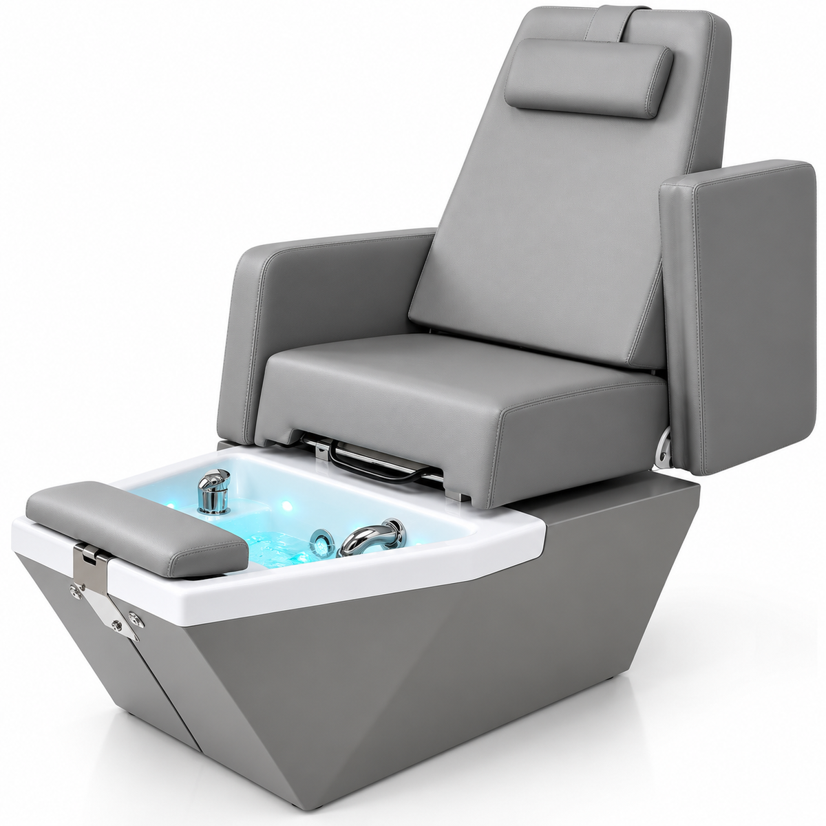 Luxury Pedicure Spa Chair with Foot Bath & Massage Basin