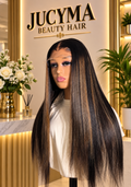 Bone Straight 28-Inch 5×5 Closure Wig – 300g