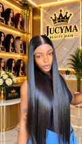 28” 300g SDD Vietnamese Bone Straight Hair – 5/5 Closure | Natural Black