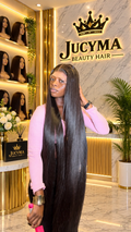 36” 300g SDD Vietnamese Bone Straight Hair – 5/5 Closure | Natural Black