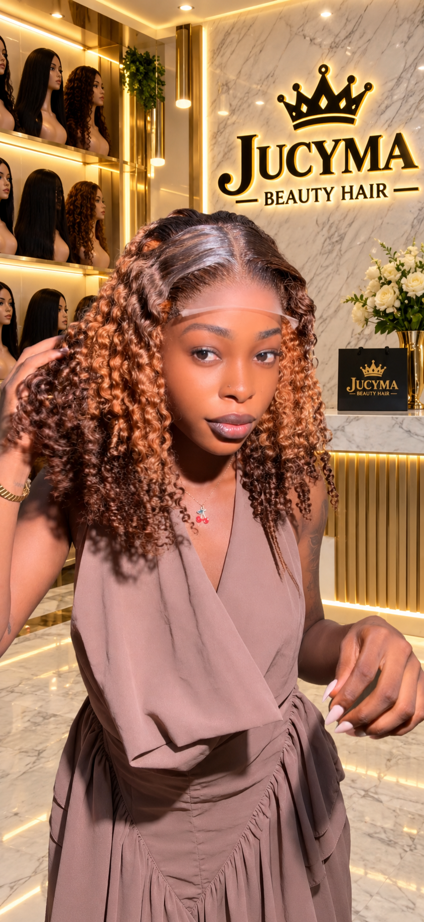 14” Two-Tone 5/5 Closure Pixie Wig