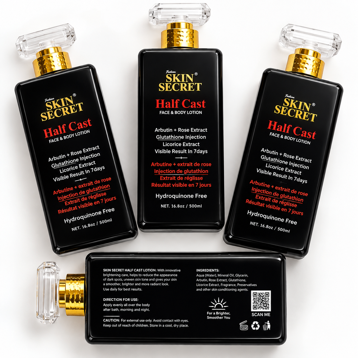 Skin Secret Half Cast Face & Body Lotion – 500ml