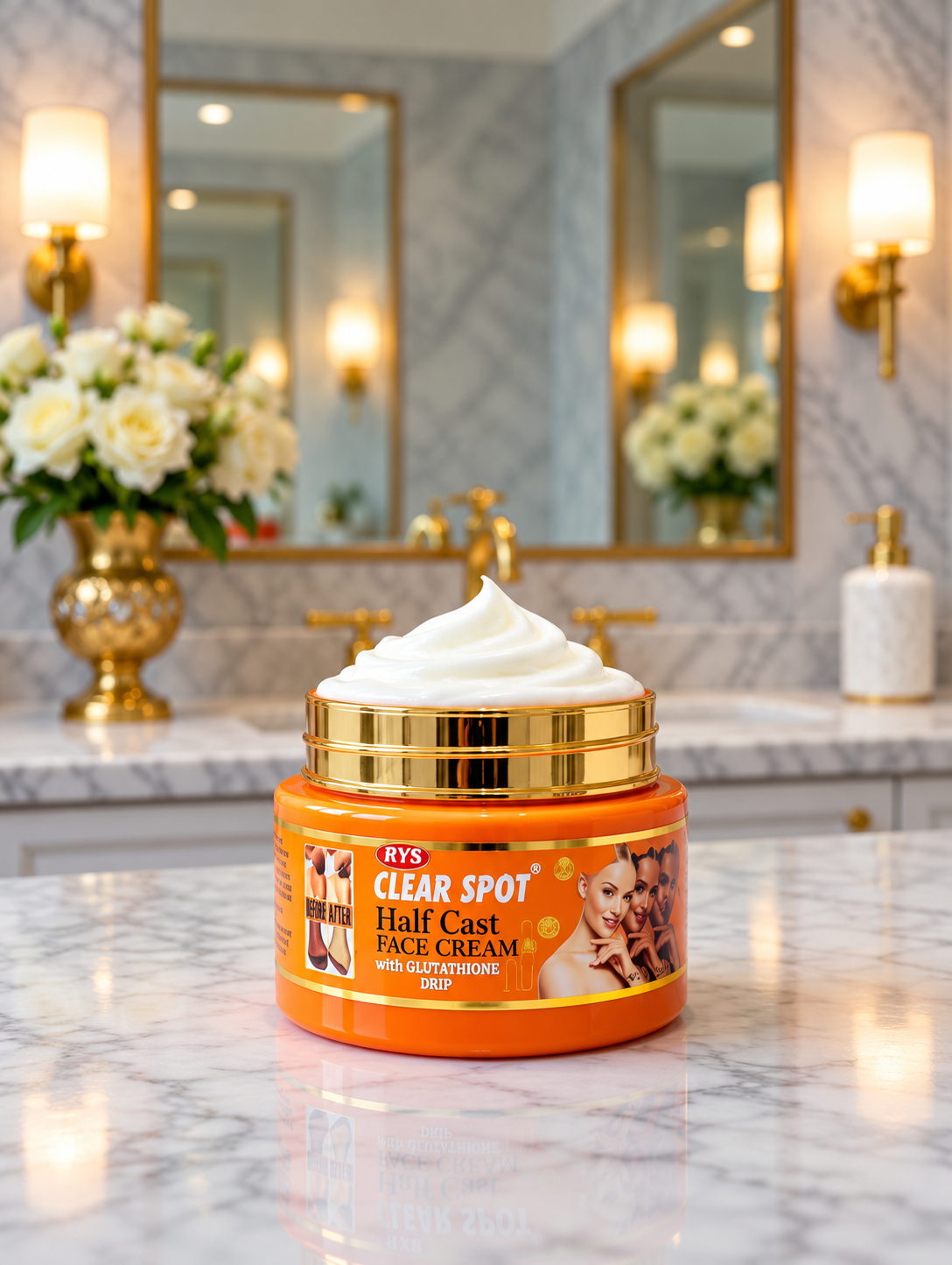 RYS Clear Spot Half Cast Face Cream with Glutathione Drip