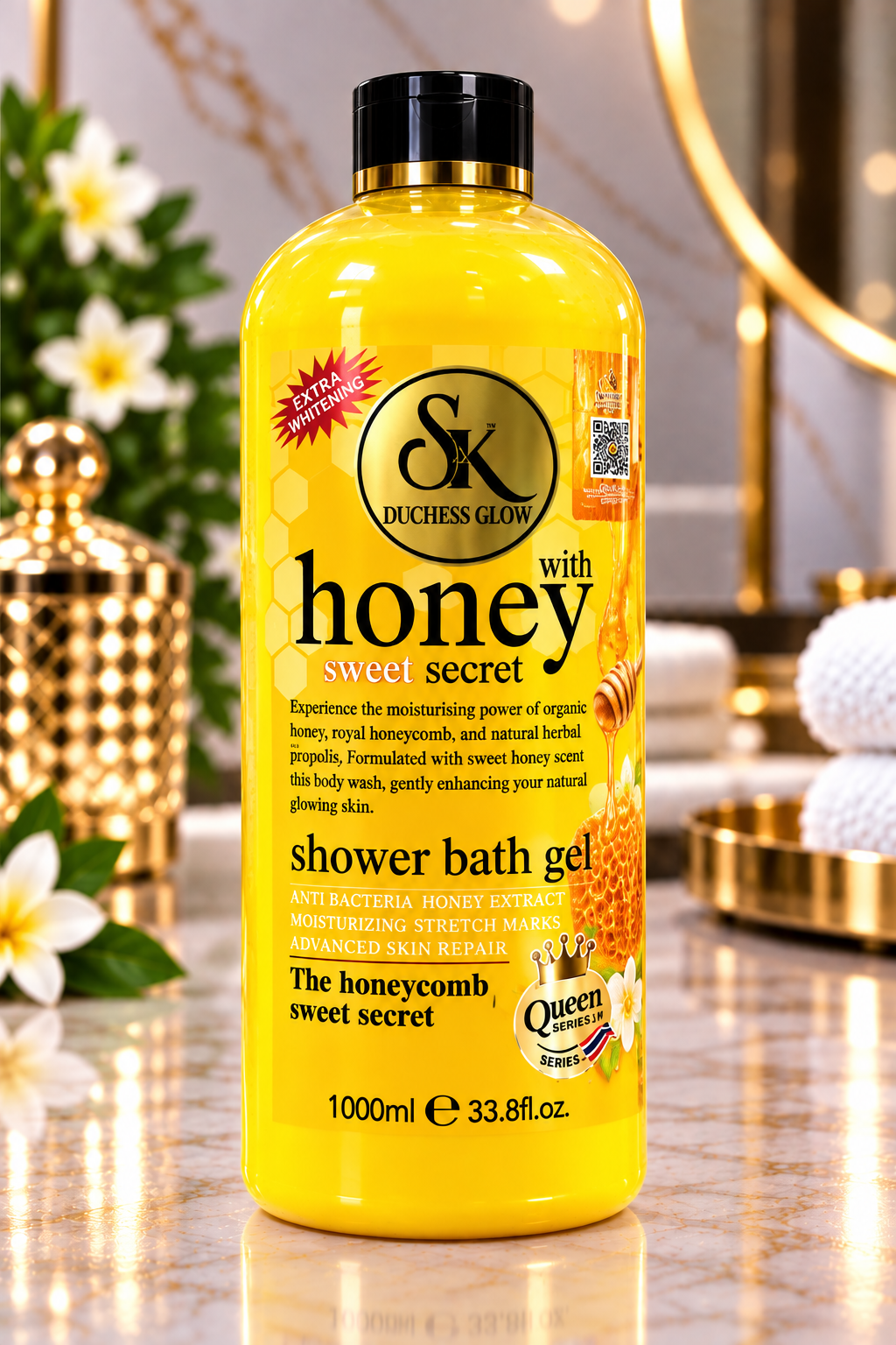 SK Duchess Glow Honey Sweet Secret Shower Bath Gel 1000ml