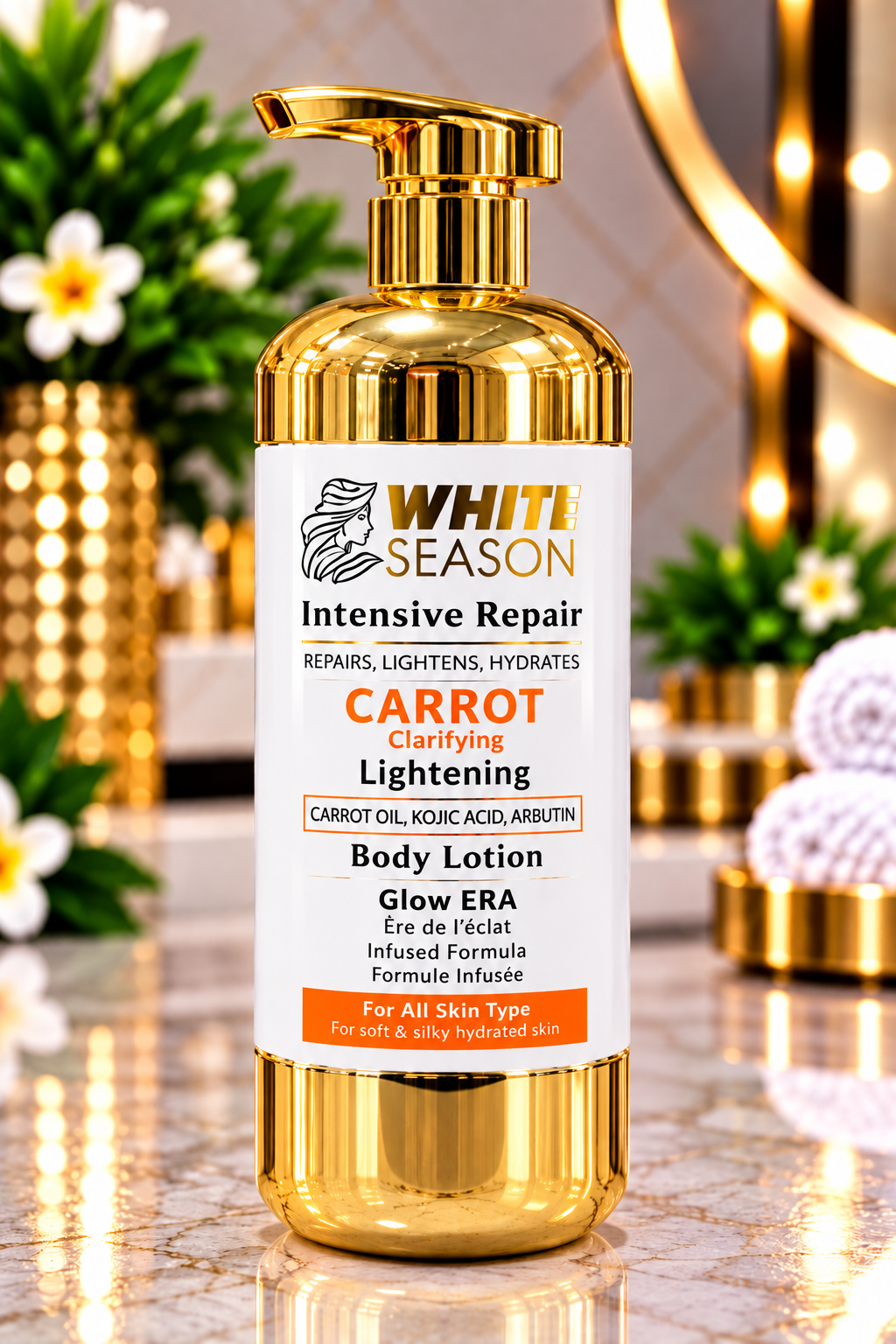 WHITE SEASON Intensive Repair Whitening Half Cast Plus Body Lotion