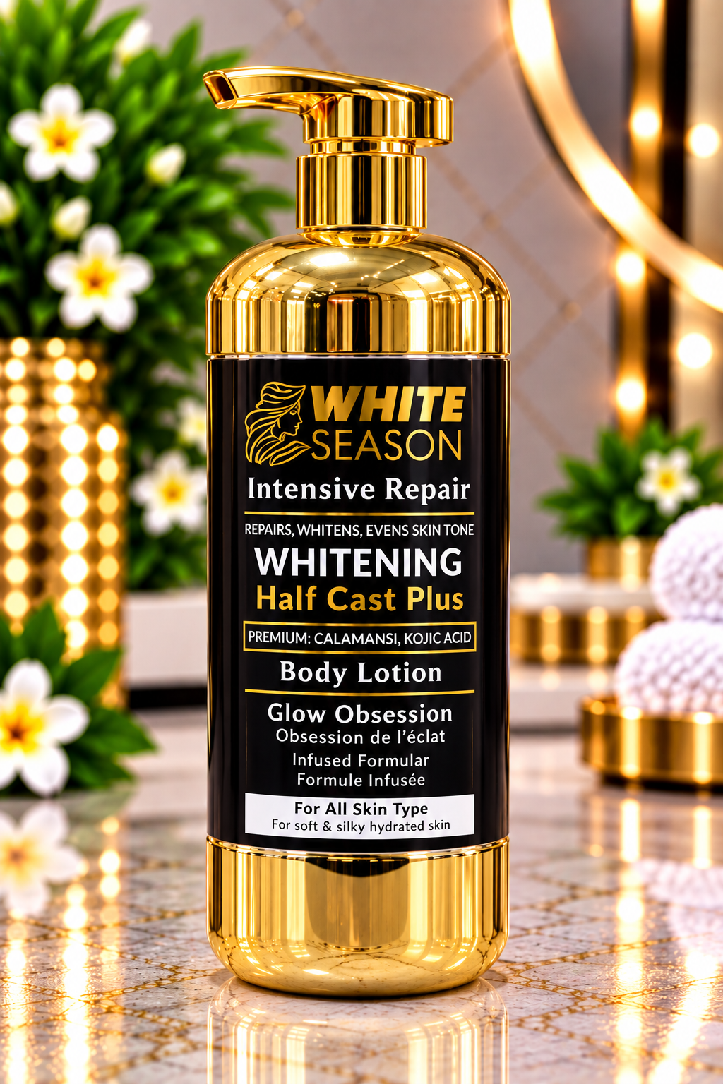 WHITE SEASON Intensive Repair Whitening Half Cast Plus Body Lotion