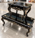 Luxury Black & Gold Baroque Console Table
