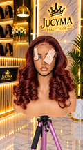 18" 5×5 Thin Swiss Lace Bounce Wig – 300g + Closure