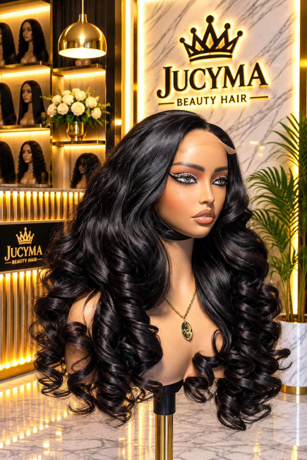 18" Layered Bounce Wig – Natural Color