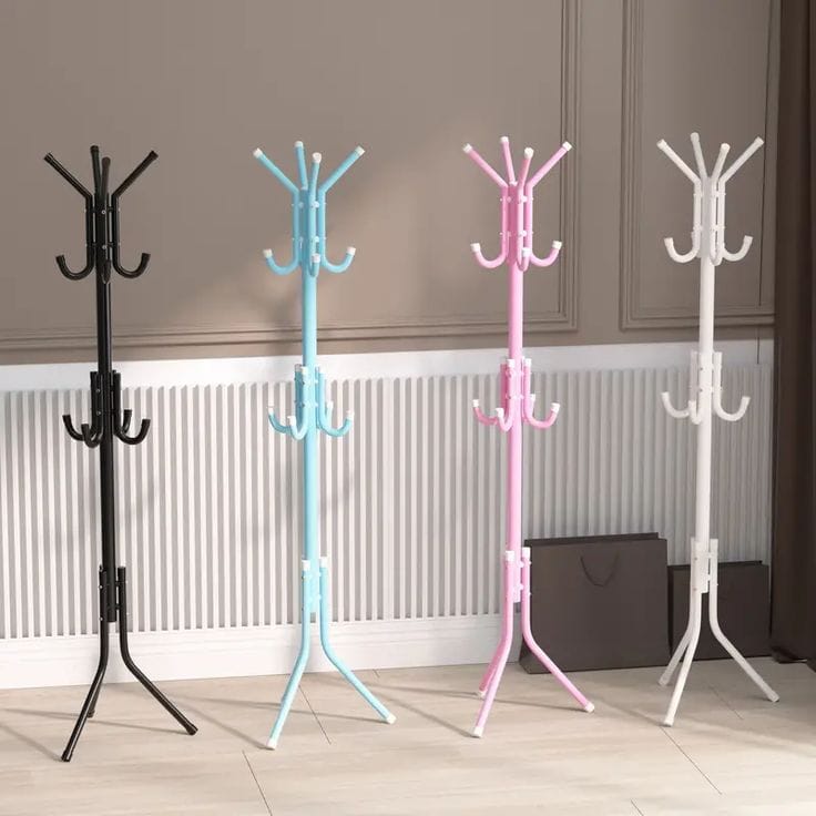 Freestanding Multi-Hook Clothes & Garment Rack – Heavy-Duty Storage Stand