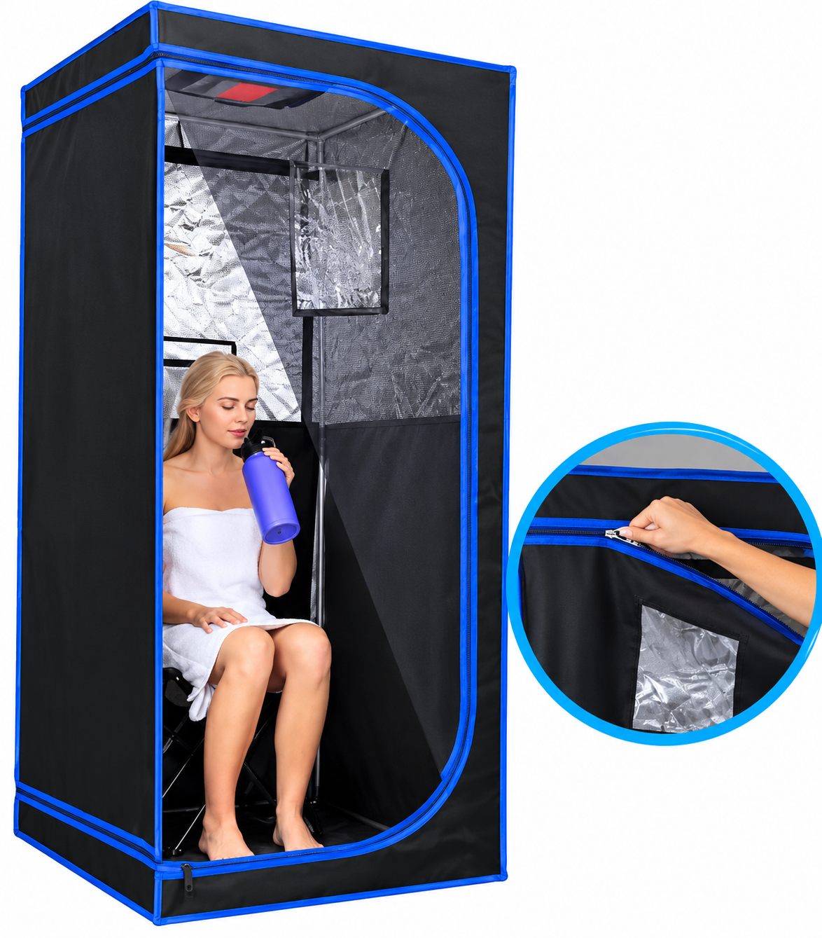 Portable Steam Sauna Tent – Full Body Home & Spa Sauna