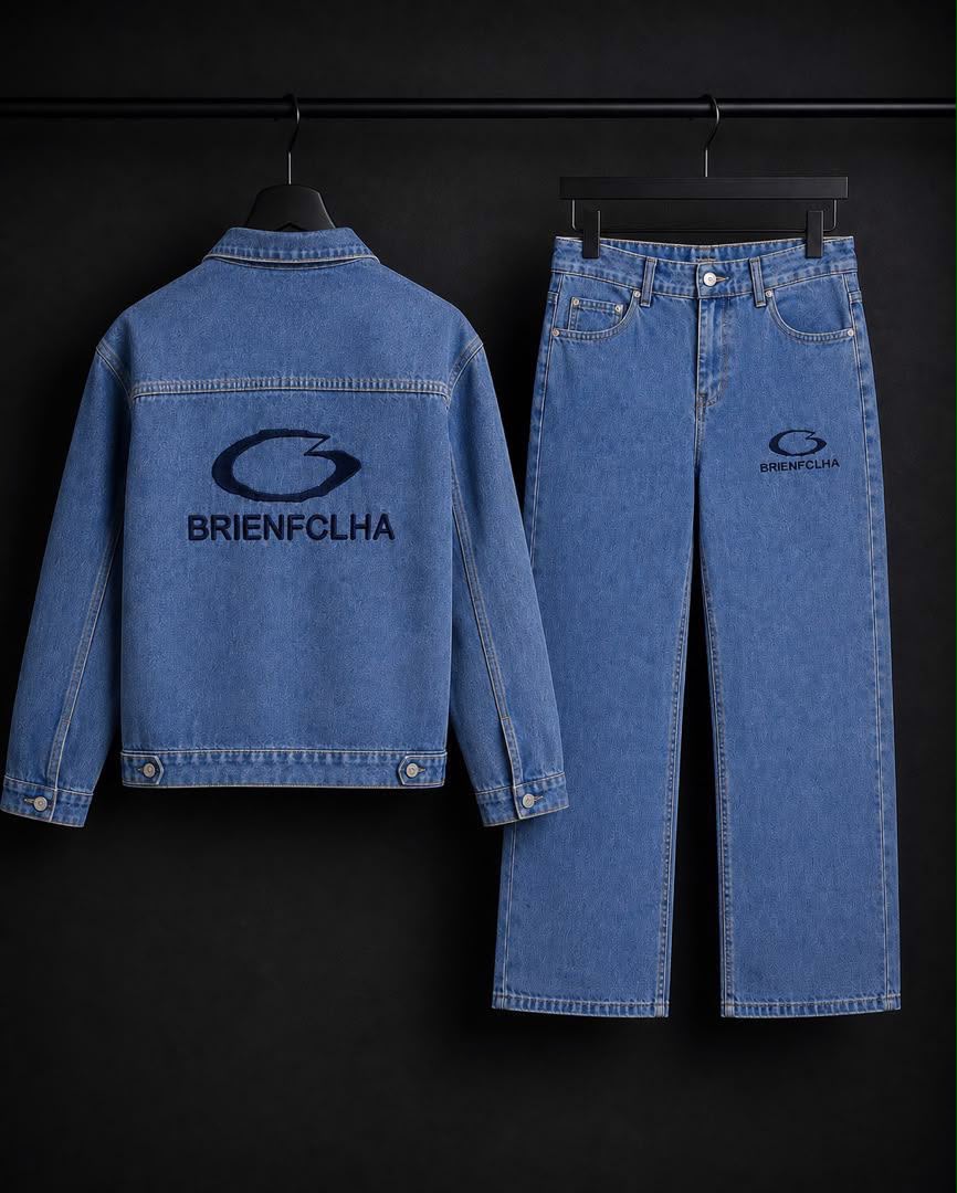 Premium Denim Jacket & Jeans Set – 2-Piece