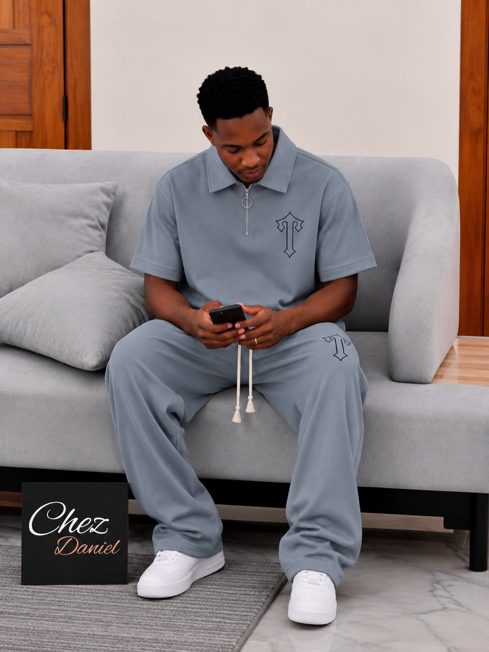 Premium Casual 2-Piece T-Shirt & Trousers Set