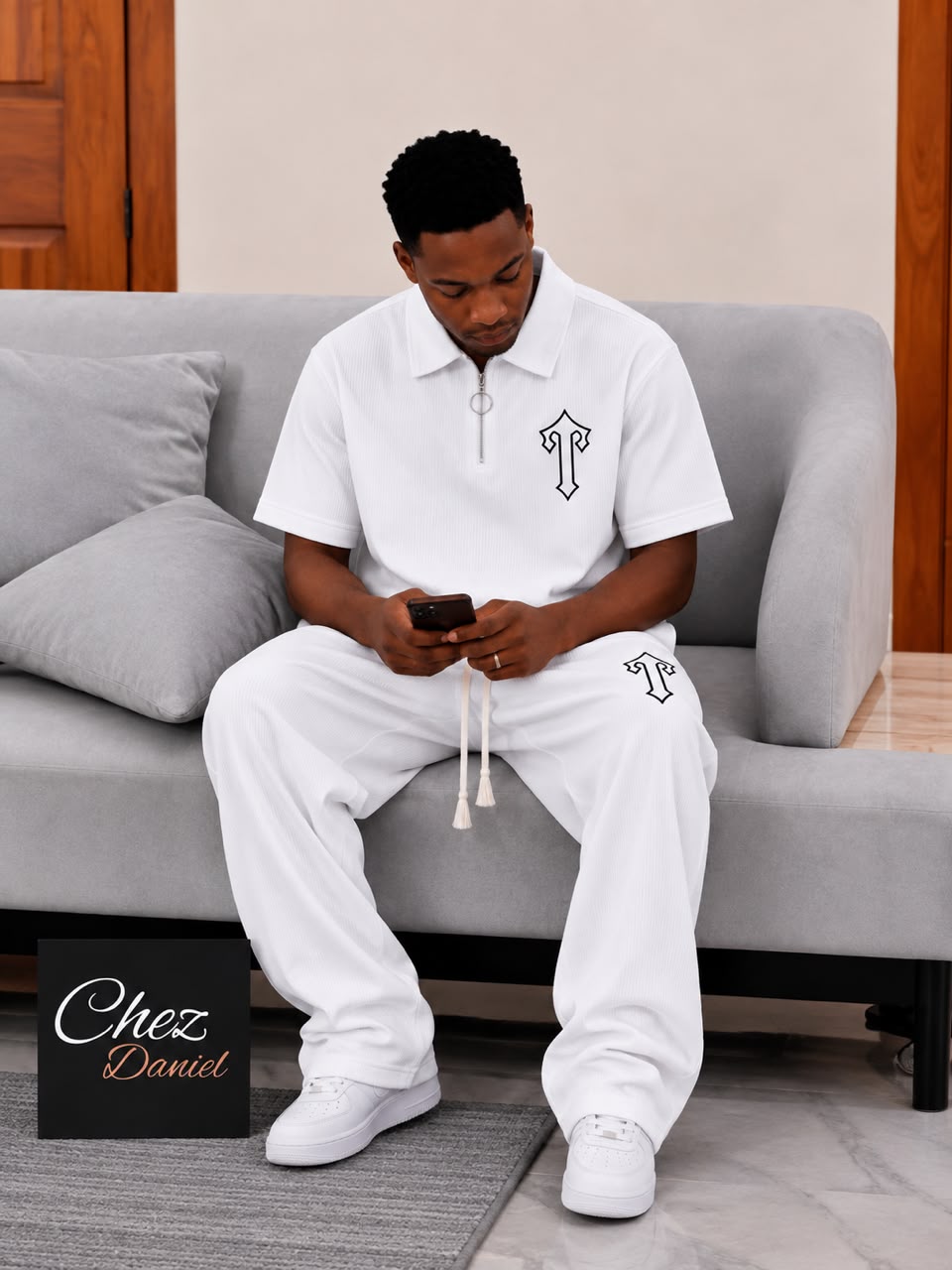 Premium Casual 2-Piece T-Shirt & Trousers Set