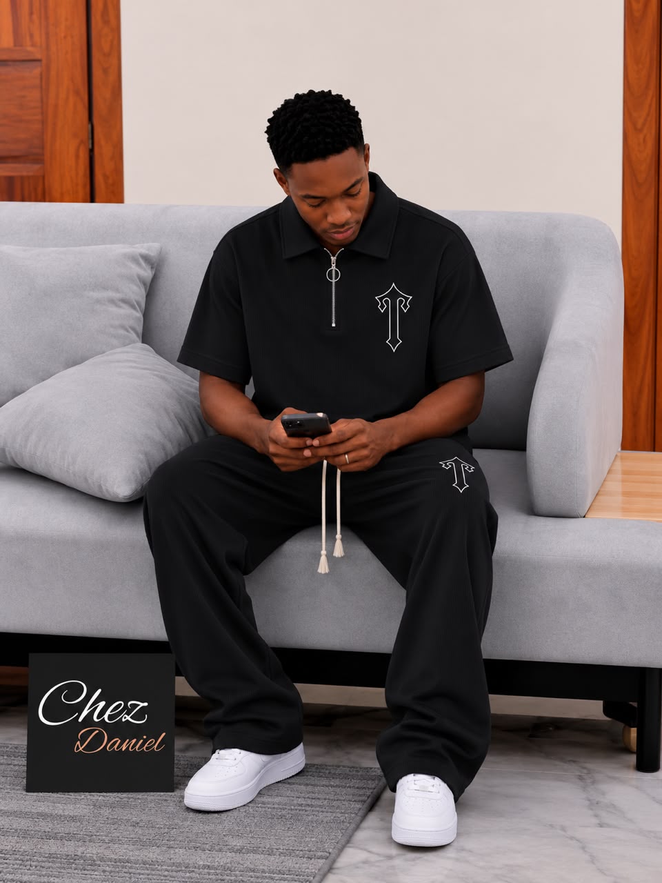 Premium Casual 2-Piece T-Shirt & Trousers Set
