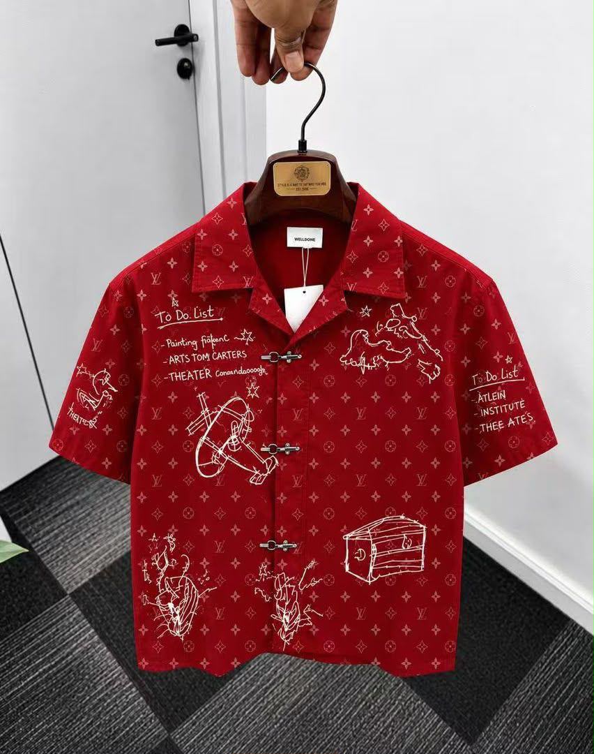 Premium Casual Printed Button-Up Shirt