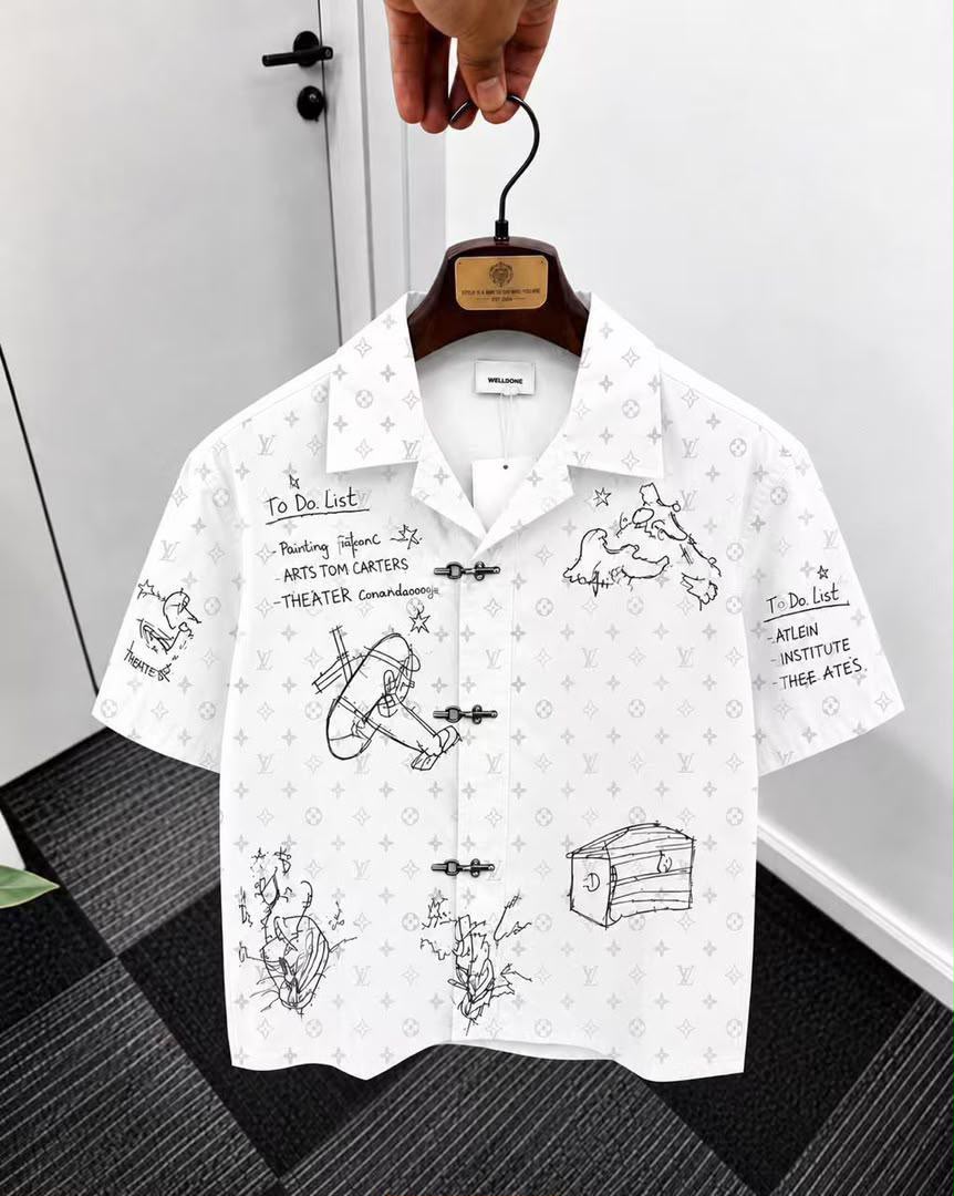 Premium Casual Printed Button-Up Shirt