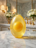 Egg-Shaped Yellow Cleansing Soap – Decorative Facial & Body Soap