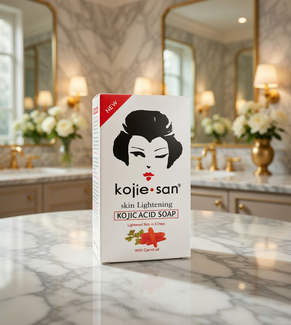 Kojie-san Kojic Acid Soap with Carrot Oil skin lightening soap