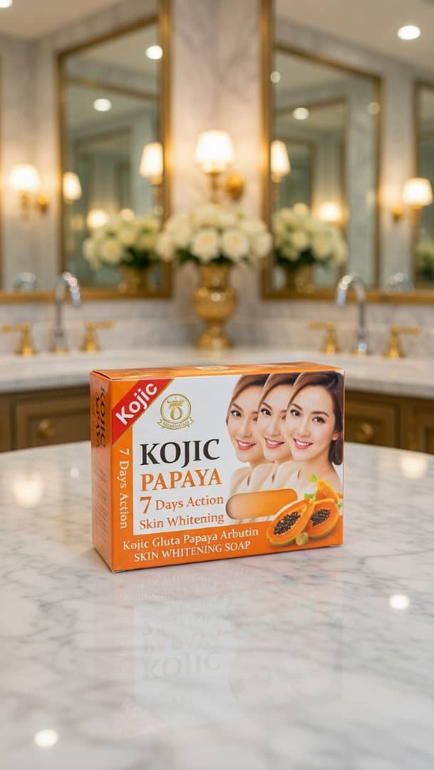 Kojic Papaya 7 Days Action Skin Whitening Soap – Kojic, Gluta & Arbutin