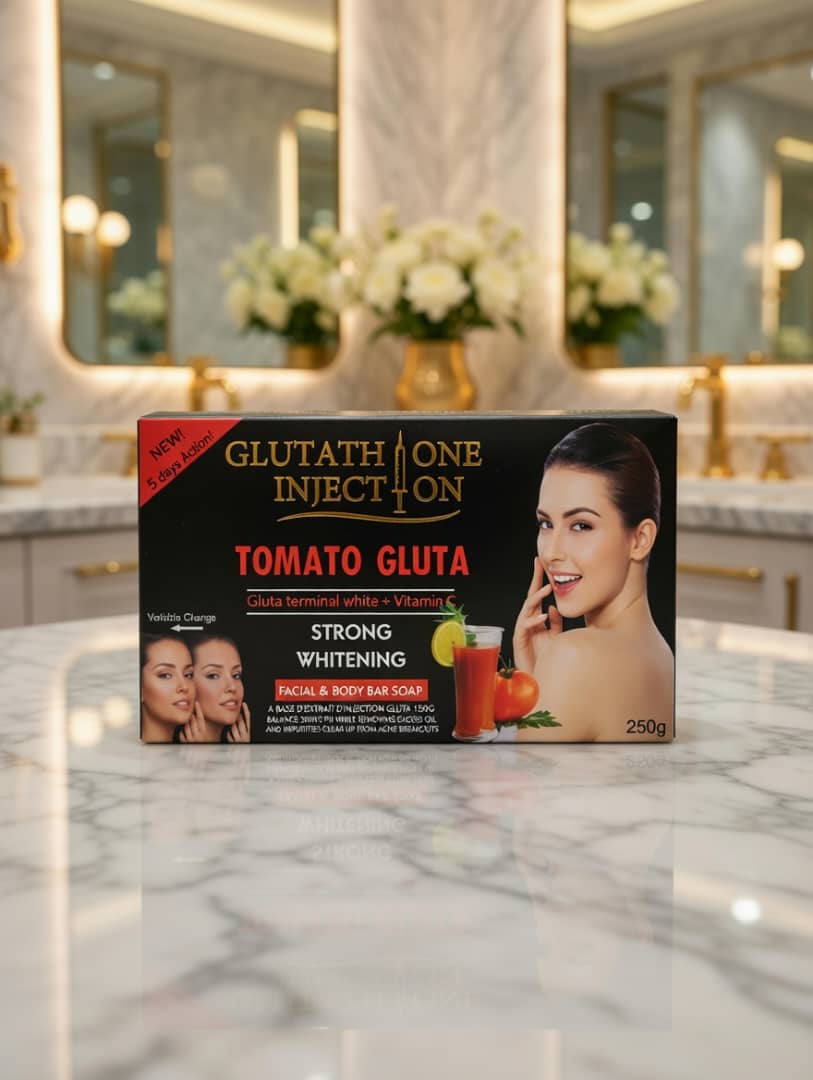 Tomato Gluta Strong Whitening Soap – Glutathione & Vitamin C Facial & Body Bar