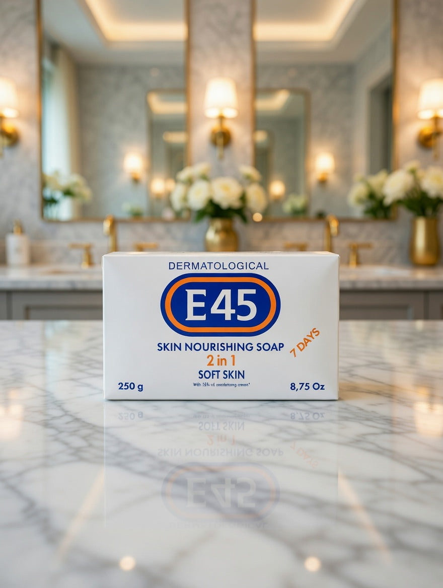 E45 Skin Nourishing Soap 2-in-1 – Soft Skin Bar Soap 250g