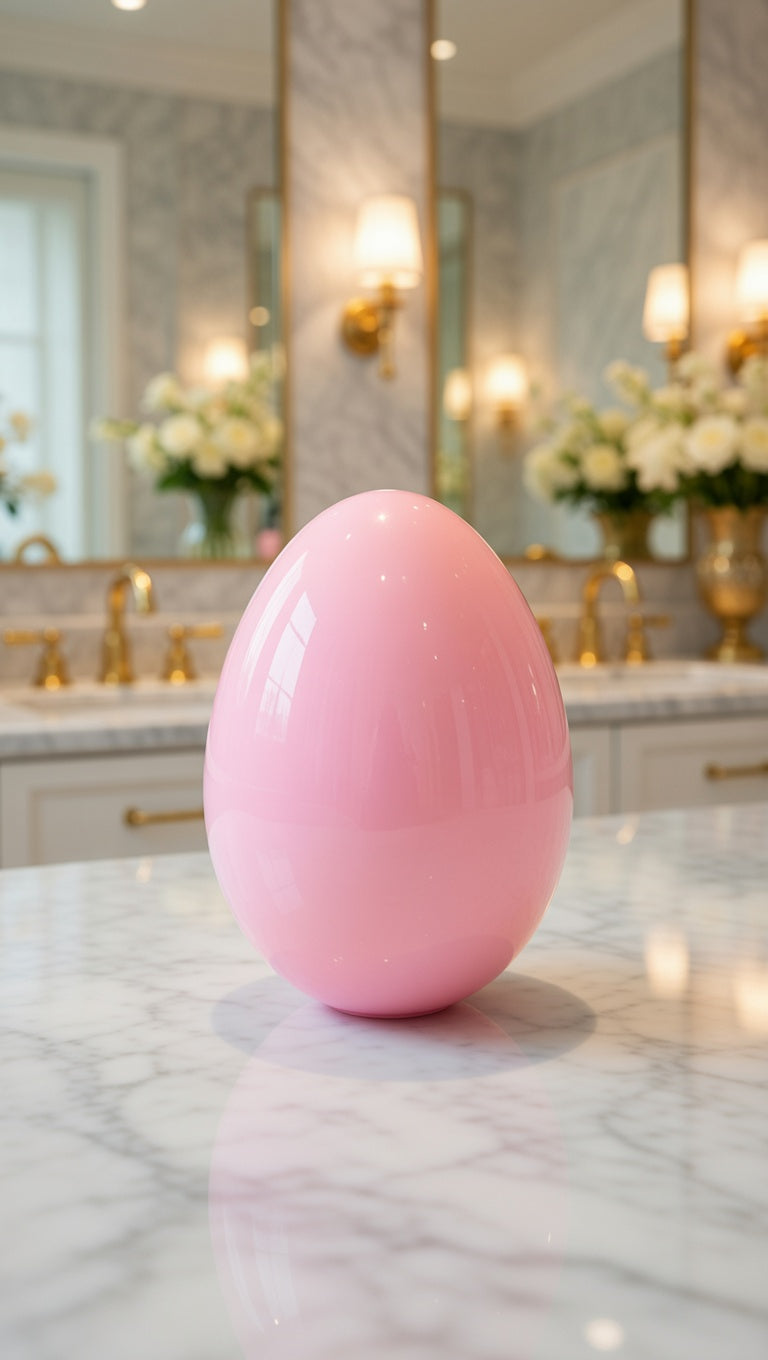 Pink Egg-Shaped Beauty Soap – Facial & Body Cleansing Bar