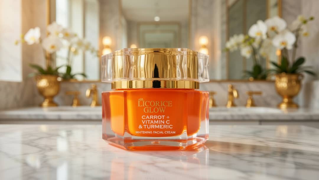 Licorice Glow Carrot + Vitamin C & Turmeric Whitening Face Cream