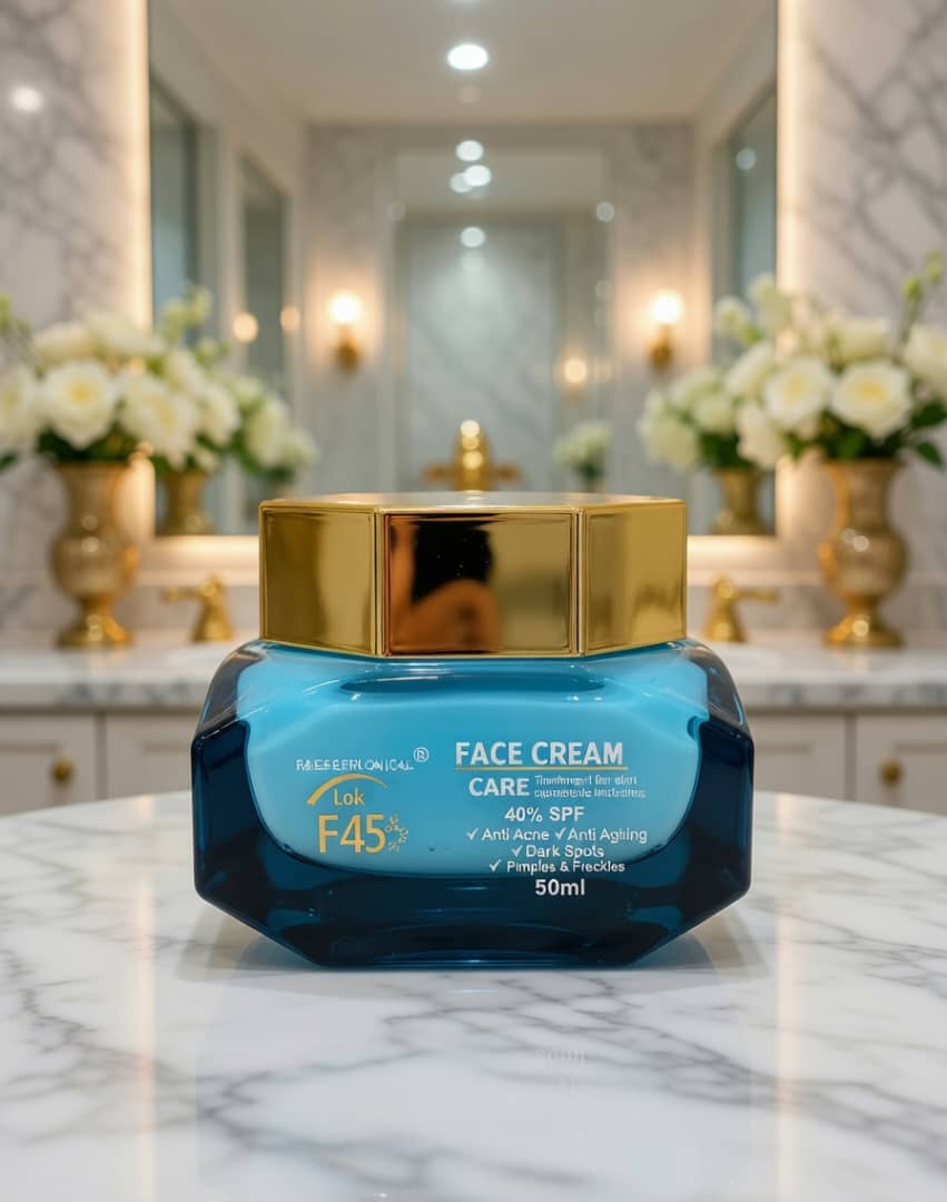 Lok E45 Face Cream Care 50ml – SPF 40 Anti-Acne & Brightening Face Cream