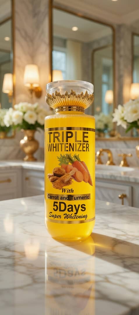 Triple Whitener Carrot & Turmeric Body Lotion – 5 Days Super Whitening