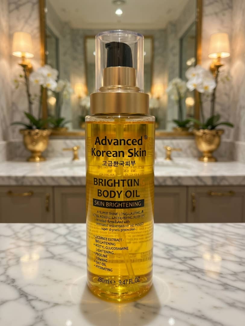 Advanced Korean Skin Brighten Body Oil 280ml – Brightening & Hydrating Body Oil