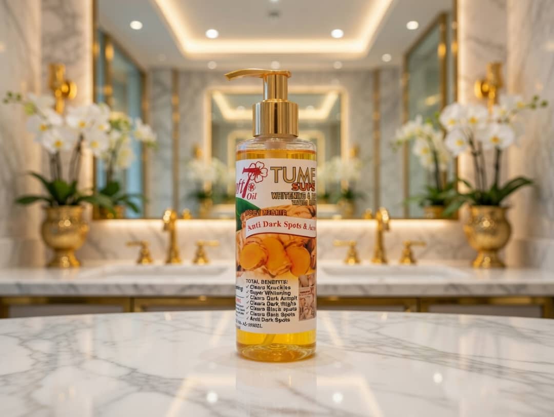 Turmeric Super Whitening Oil – Anti-Dark Spots & Brightening Body Oil