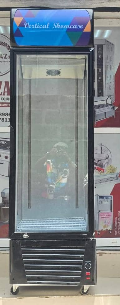 Commercial Upright Single-Door Display Chiller – Glass Door Refrigerator