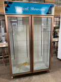 Double-Door Upright Commercial Display Chiller – Glass Door Showcase Refrigerator