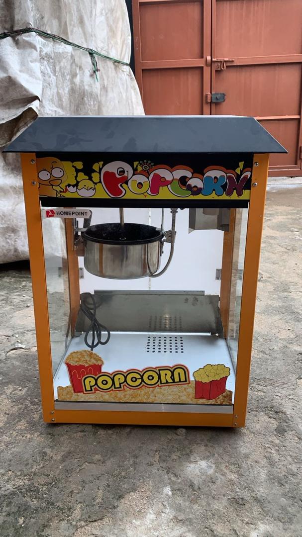 Commercial Popcorn Machine with Glass Display – Standing Popcorn Maker