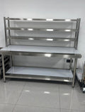 Commercial Stainless Steel Working Table with 3-Tier Shelves
