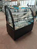 Commercial Curved Glass Cake Display Chiller – Refrigerated Cake Showcase