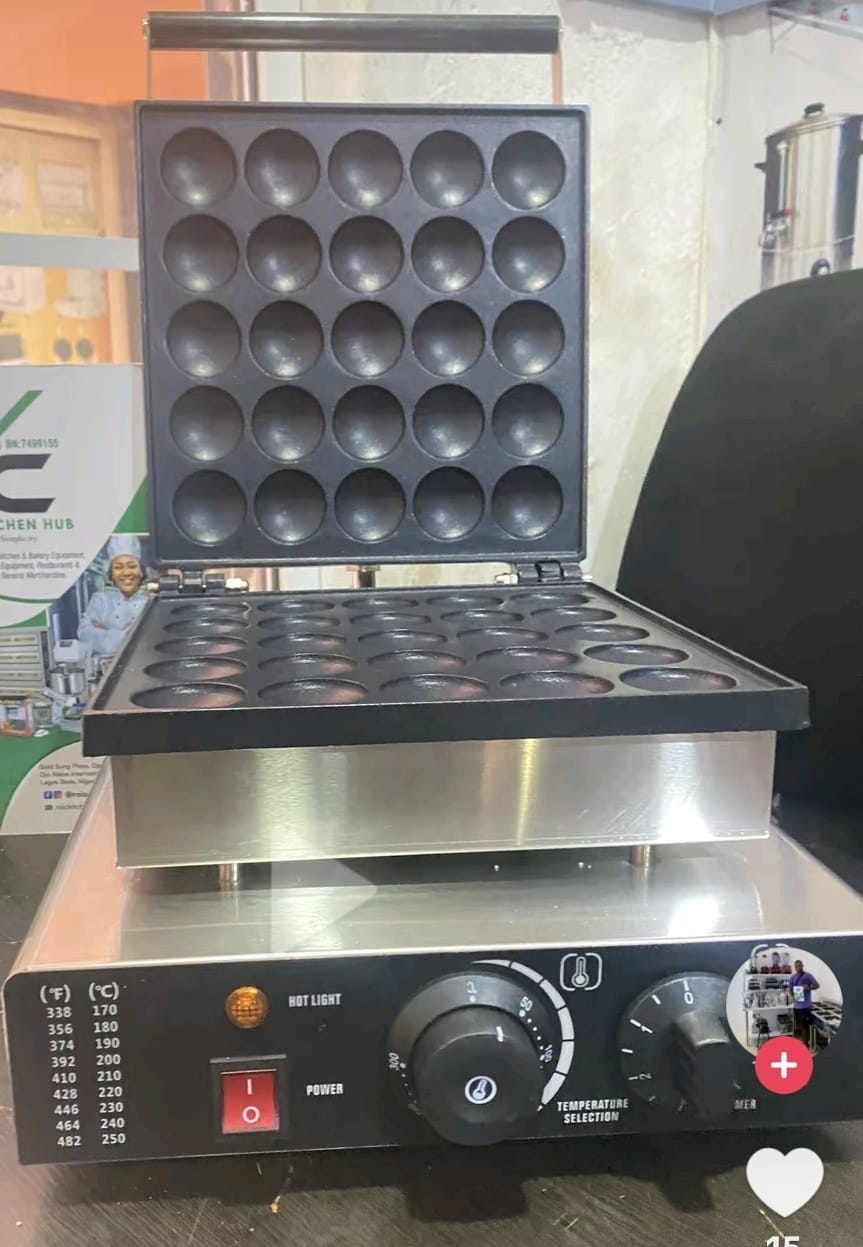 Commercial 50-Hole Mini Pancake Machine – Double-Sided Pancake Baker