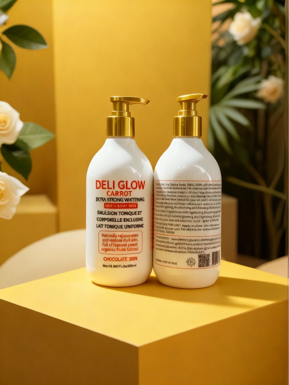DELI GLOW Carrot Extra Strong Whitening Face & Body Milk