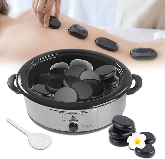 Professional Hot Stone Massage Heater & Stone Set