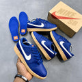Royal Blue & White Gum Sole Sneakers