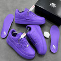Full Purple Monochrome Air Force Style Sneakers