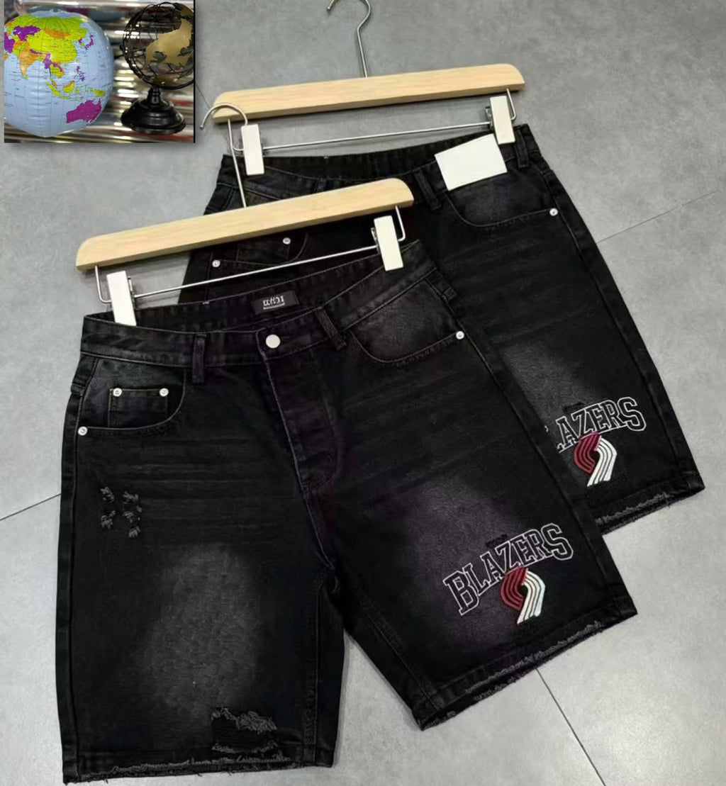 Unisex Denim Shorts Jeans – Graphic Print Casual Shorts