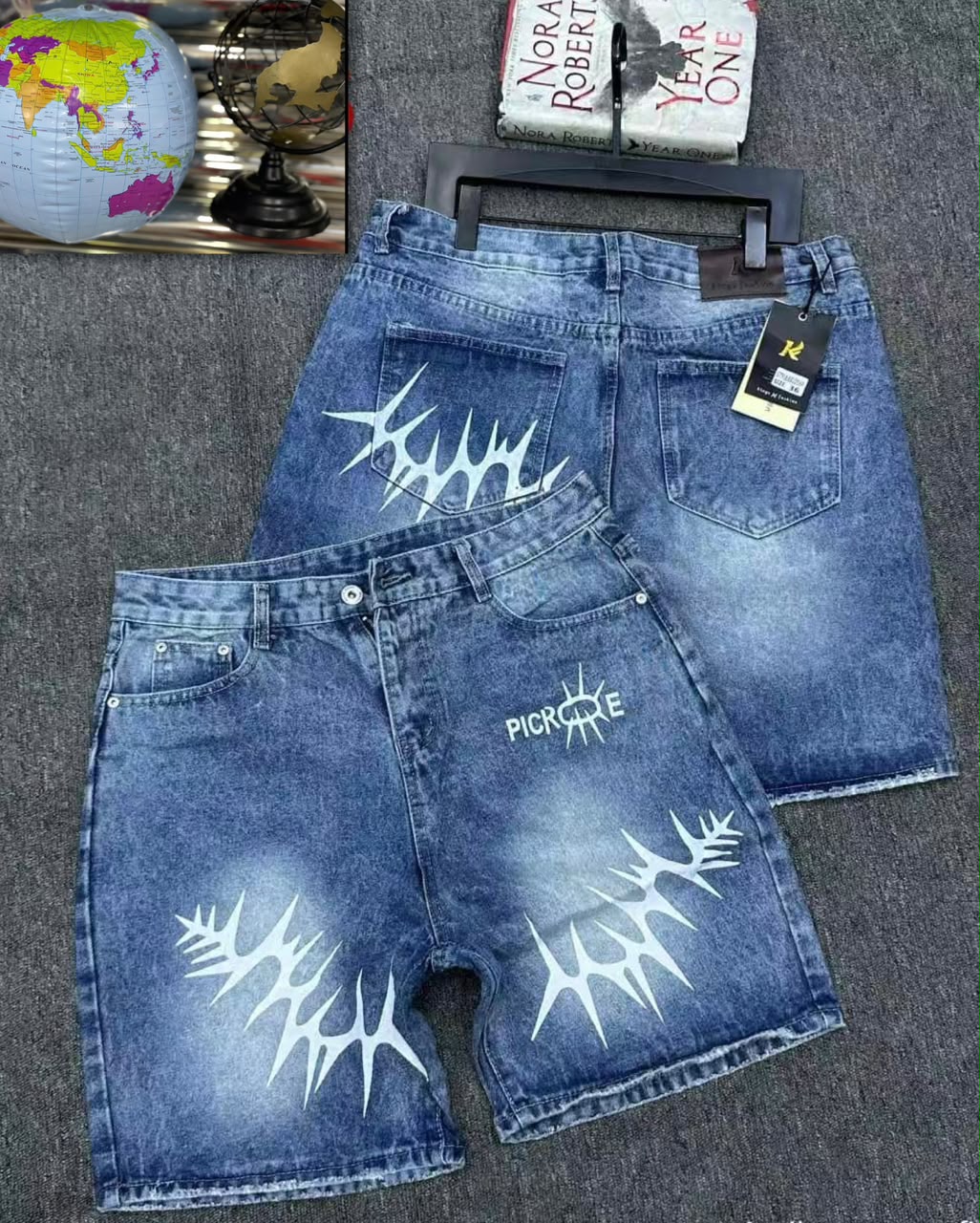 Unisex Denim Shorts Jeans – Graphic Print Casual Shorts