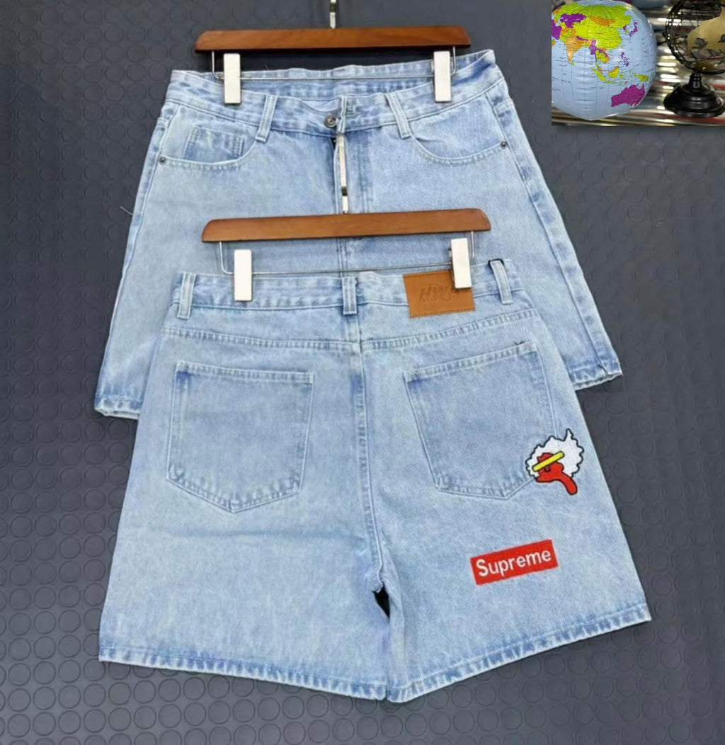 Unisex Denim Shorts Jeans – Graphic Print Casual Shorts