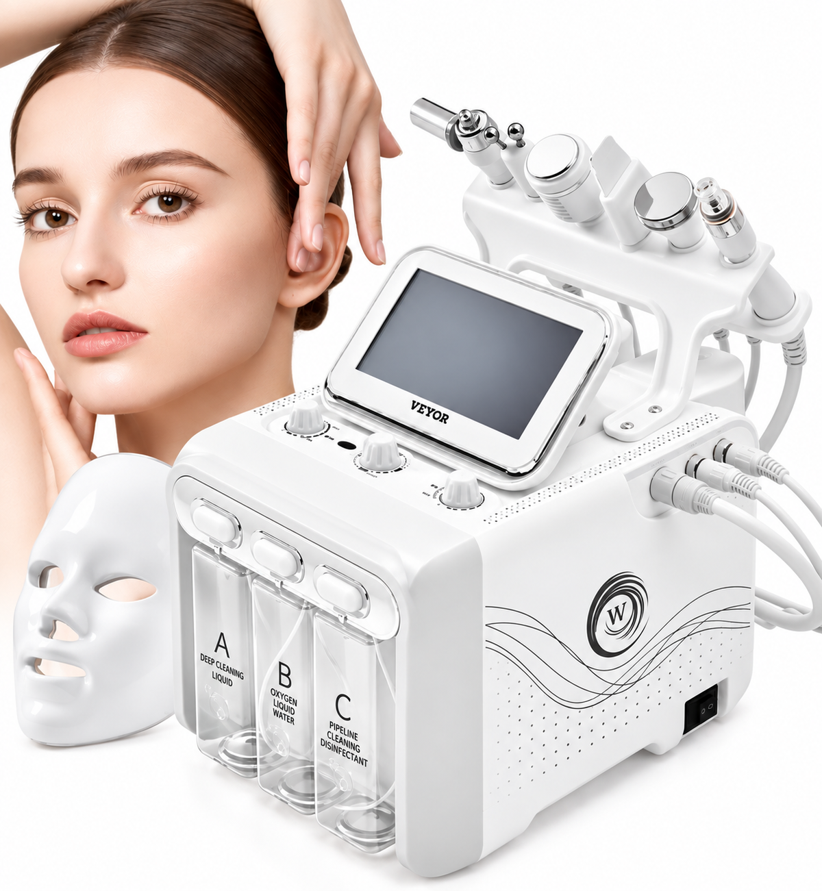 Multifunctional HydraFacial & Skin Care Machine – Touchscreen